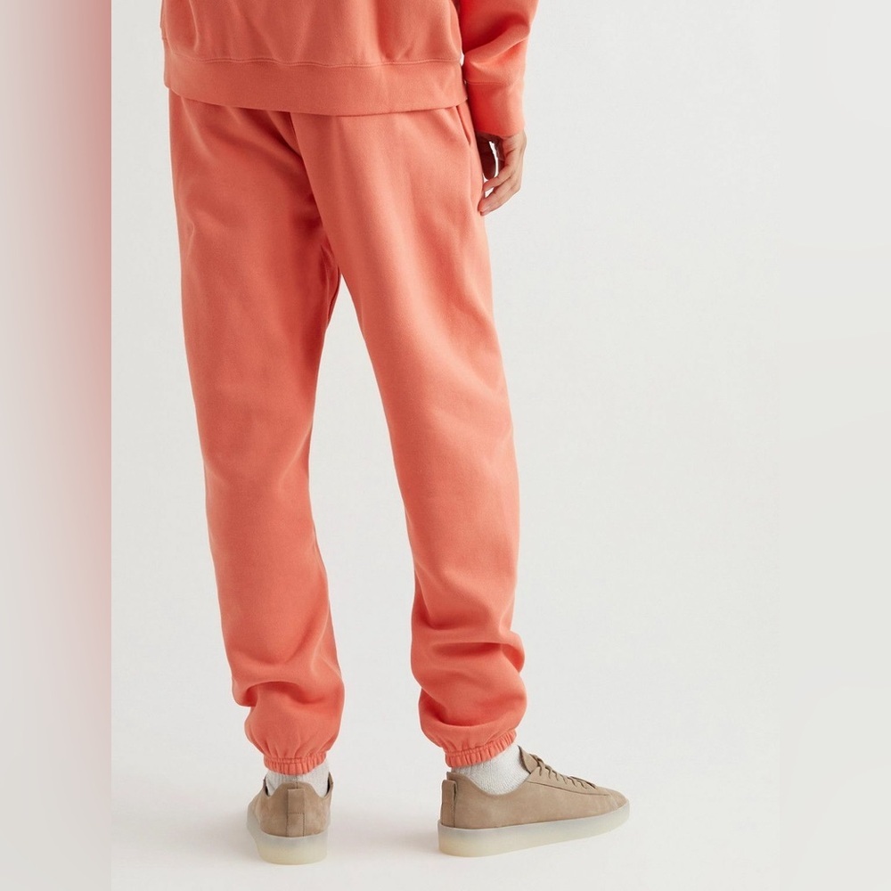 Essentials FEAR OF GOD ESSENTIALS Logo-Appliquéd Jersey Sweatpants | Coral | NEW - Picture 7 of 16